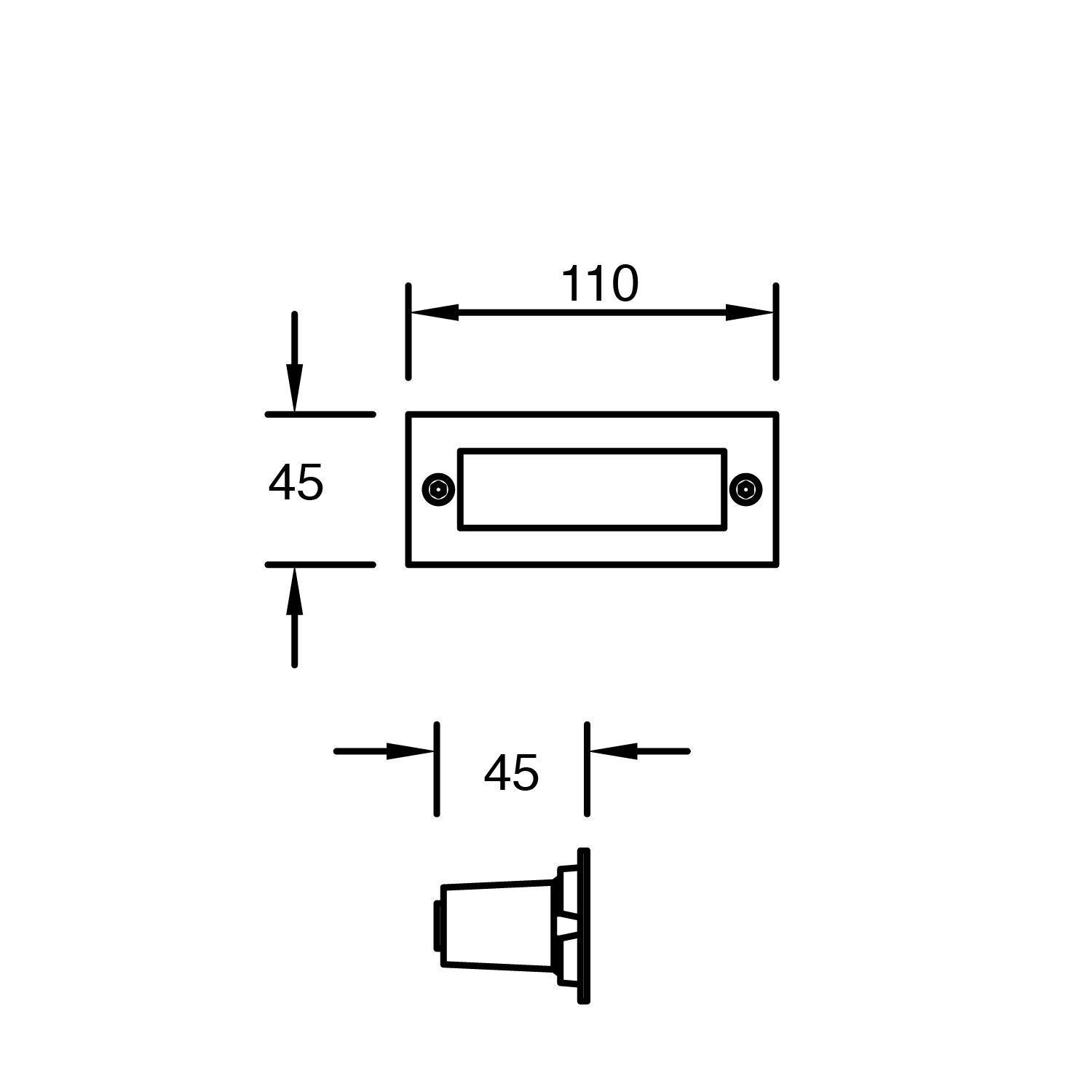 Luminario LED Estevez Inoxidable 1W para Sobreponer en Muro Exterior | Modelo ETX-0122-INO - Luzdeco