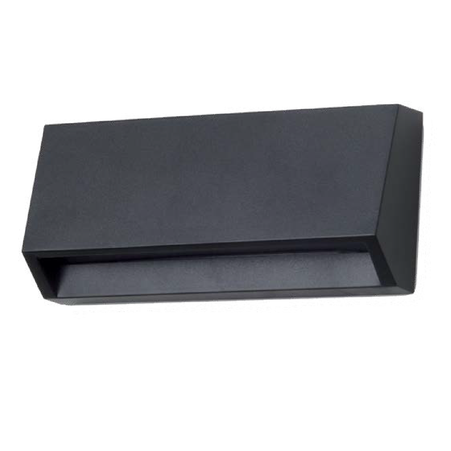 Luminario LED Estevez Negro 1.4W para Sobreponer en Muro Exterior | Apto Zonas Salinas | Incluye 3 Tapas | Modelo ETX-0126-NEG - Luzdeco