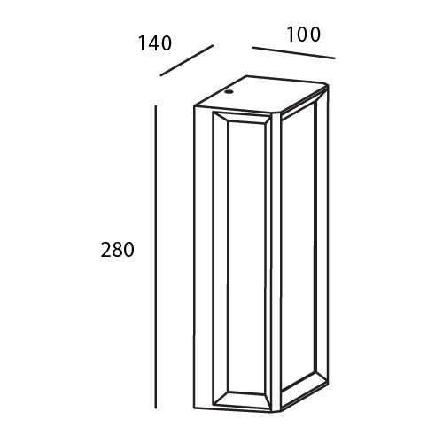 Luminario LED Estevez Antracita 15W para Sobreponer en Muro Exterior | Modelo ETX-0148-ANT - luzdeco