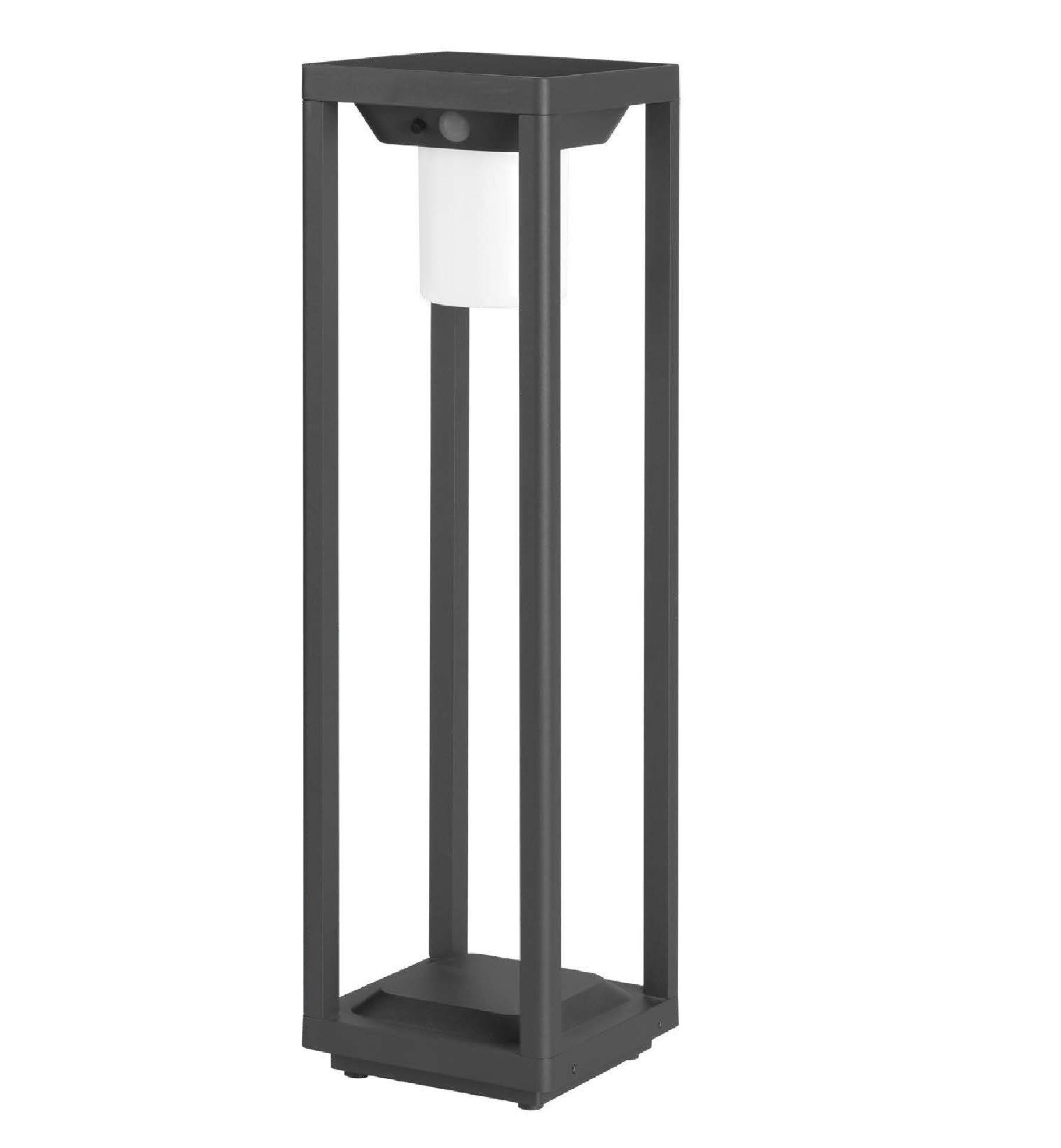 Estevez Luminario Solar LED Tipo Baliza 3W 3000K ETX-0176-ANT - Sensor y 24h Autonomía- Luzdeco