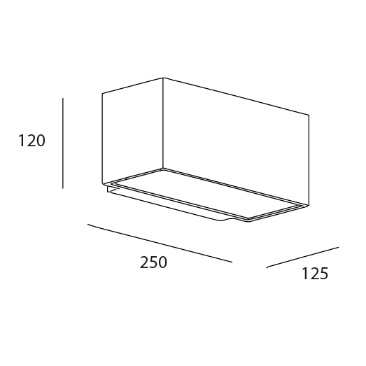 Luminario LED Estevez 15W para Sobreponer en Muro Exterior | Modelo ETX-0200-CEM - Luzdeco