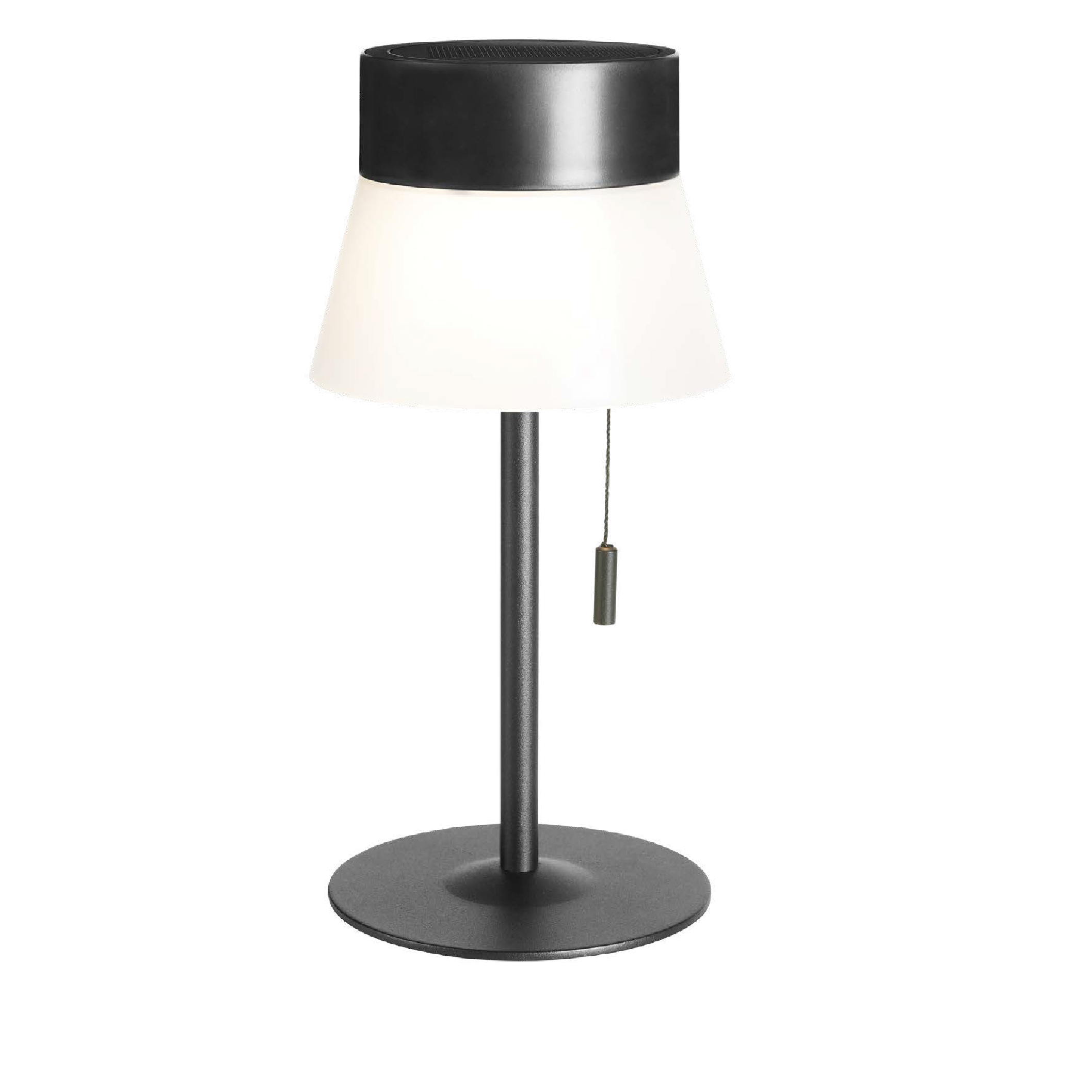 Luminario de Mesa LED Solar Portátil Estevez ETX-0263-NEG - 2.8W, 3000K, Recargable - Luzdeco