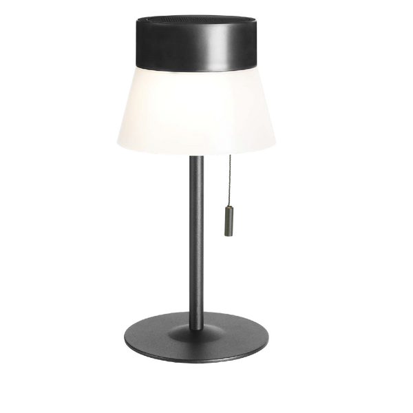 Luminario de Mesa LED Solar Portátil Estevez ETX-0263-NEG - 2.8W, 3000K, Recargable - Luzdeco