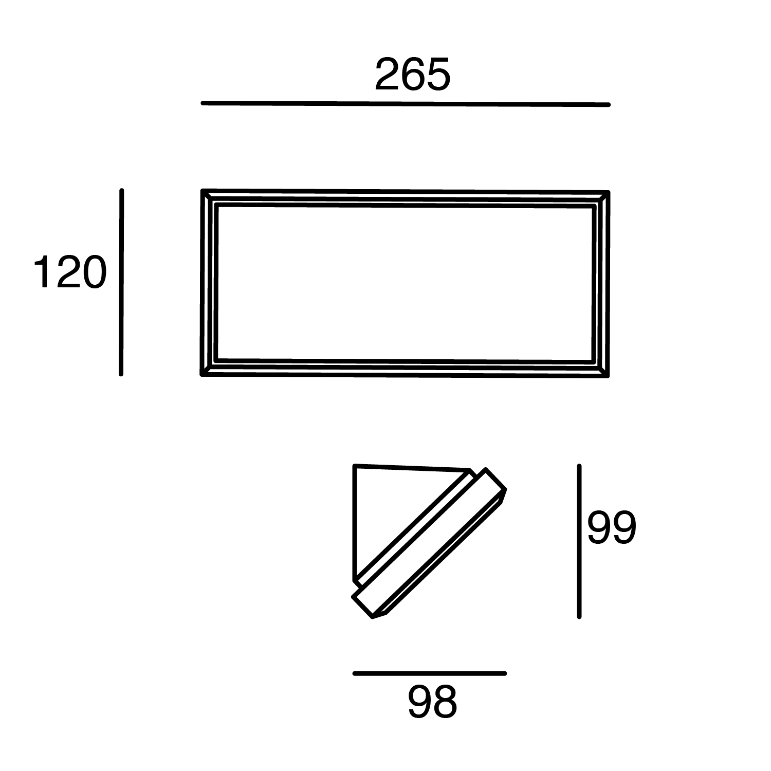 Luminario LED Estevez Negro 5.6W para Sobreponer en Muro Exterior | Modelo ETX-0353-NEG - Luzdeco