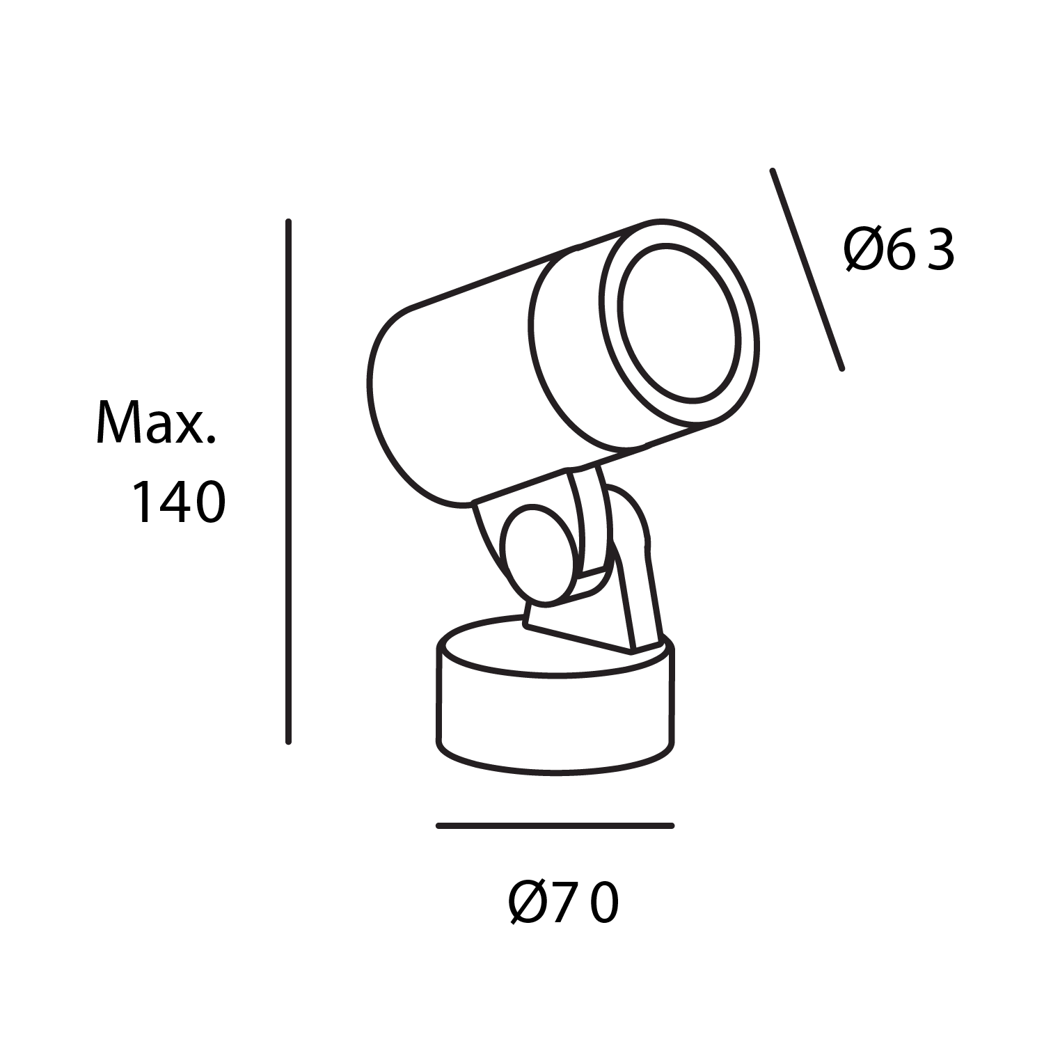 Luminario LED Ajustable Estevez Negro 8W para Sobreponer en Muro Exterior | Modelo ETX-0366-NEG - Luzdeco