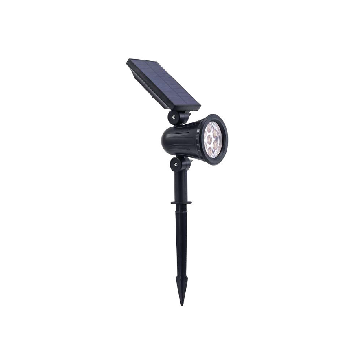 Luminario Solar con Estaca y Sobreponer Estevez ETX-0400-NEG - 6W 6500K, IP66 - Luzdeco