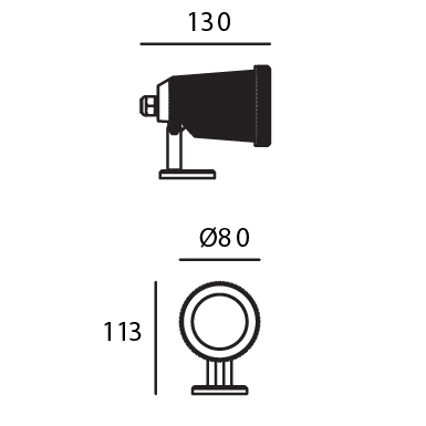 Luminario Smart LED RGB 4W Estevez ETX-0516-NEG - 2700K-6000K, Proyector, IP65- Luzdeco