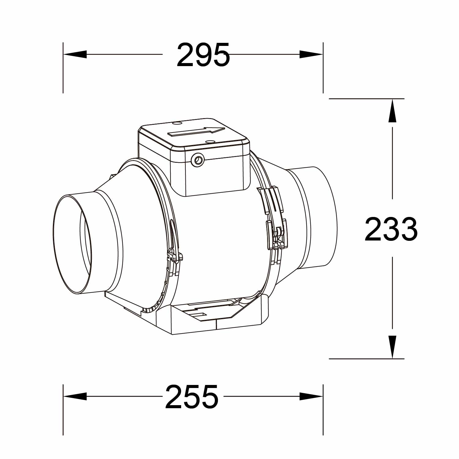 Estevez Extractor de Aire Centrífugo en Línea 6" (Modelo EVF-IC6) - Blower Potente y Silencioso - Luzdeco