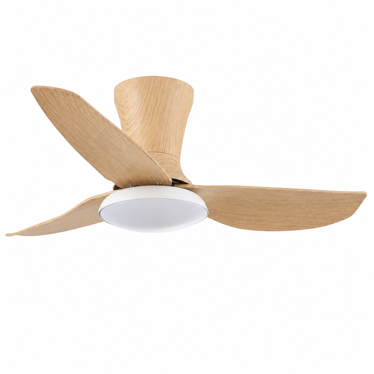 Ipsa Ventilador de Techo de 52" de 3 Aspas con Luz CCT y control Remoto, Modelo FIDJI