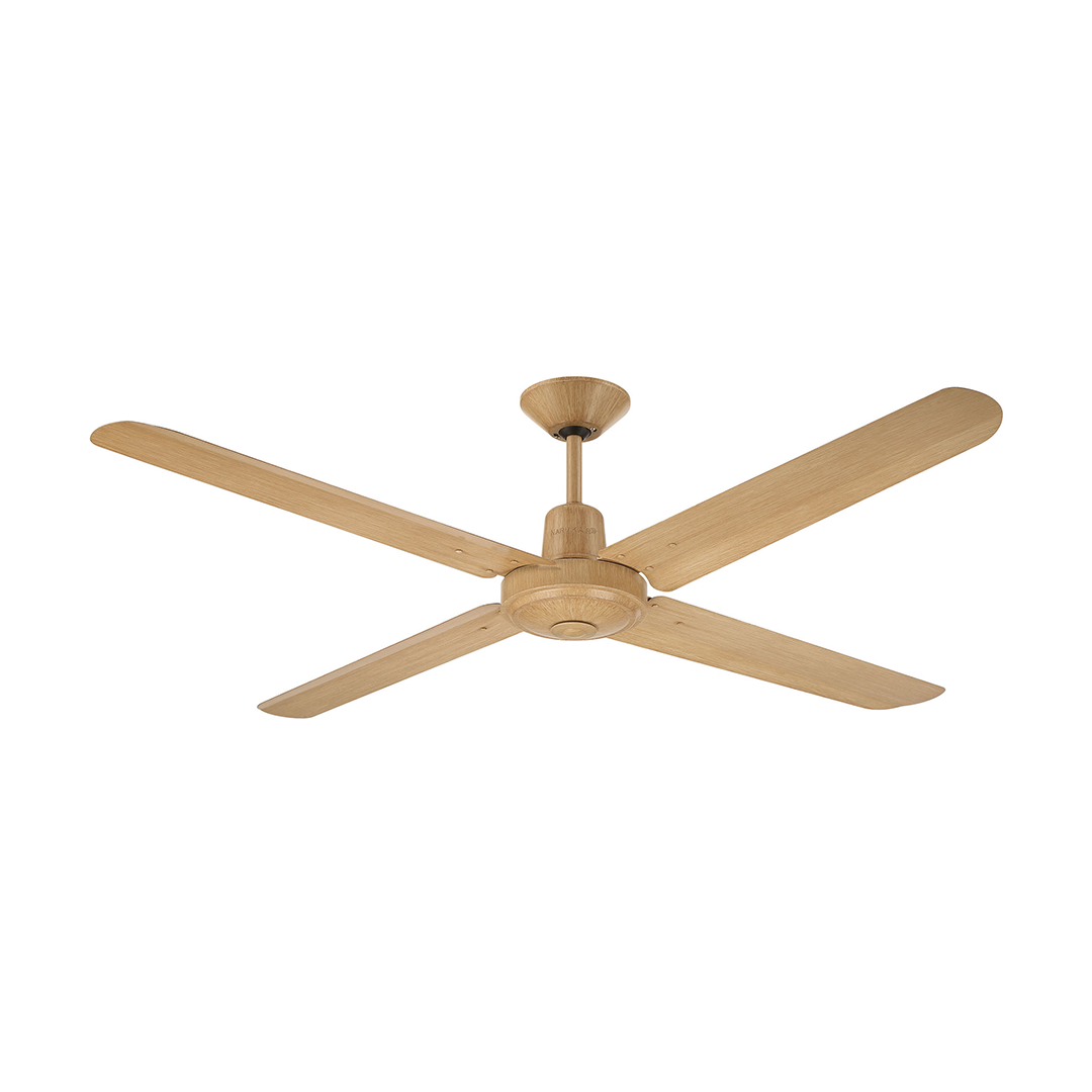 Narvik Ventilador de Techo de 56" 4 Aspas de Aluminio con Acabado de Madera Control de Pared