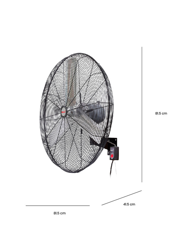 Mytek Ventilador de Pared Industrial de 30 Pulgadas 230W, Modelo 3422