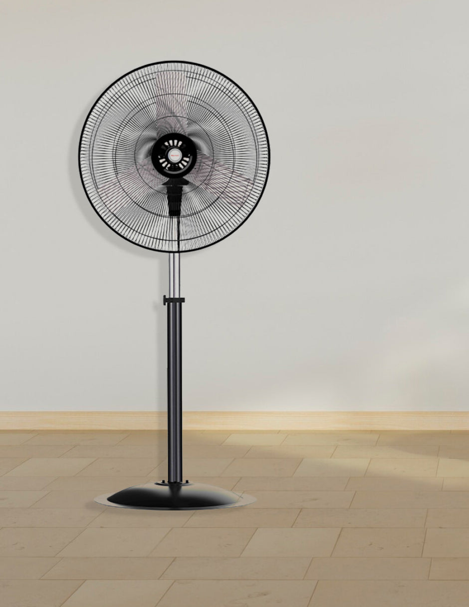 Mytek Ventilador de Pedestal Industrial de 24 Pulgadas, Metálico Oscilación 90°, Modelo 3367