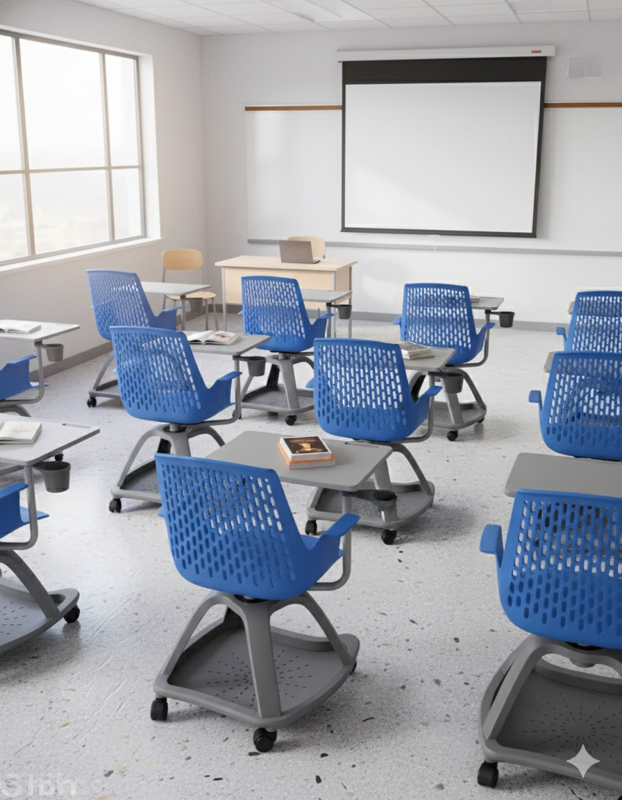 Offiho Pupitre Ergonómico Movilidad 360° y Diseño Escolar Premium, Modelo Blow OHP2100