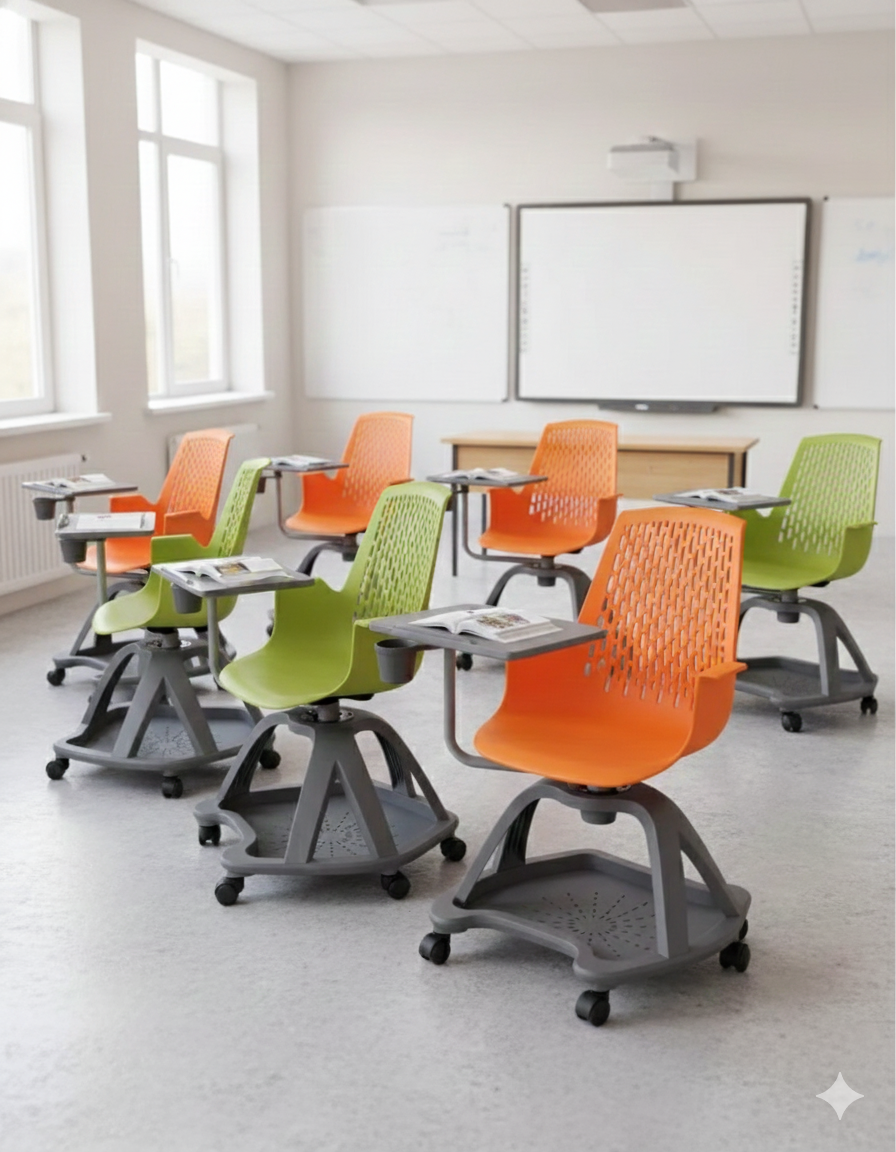 Offiho Pupitre Ergonómico Movilidad 360° y Diseño Escolar Premium, Modelo Blow OHP2100