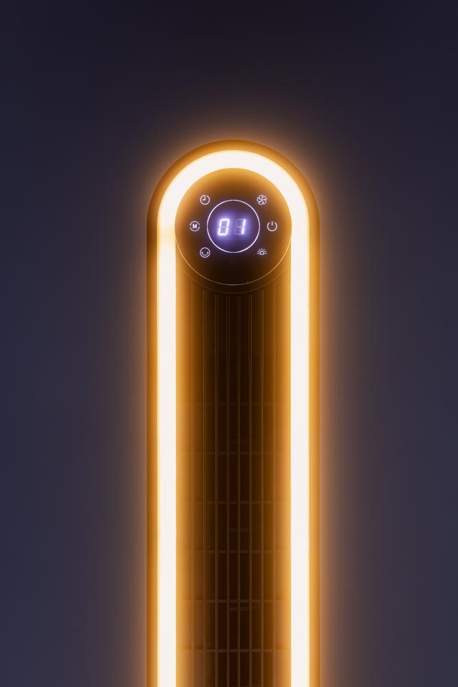 Narvik Ventilador de Torre 42" Silencioso de 60W con Luz, Control Remoto y Panel Touch, Modelo NA5042