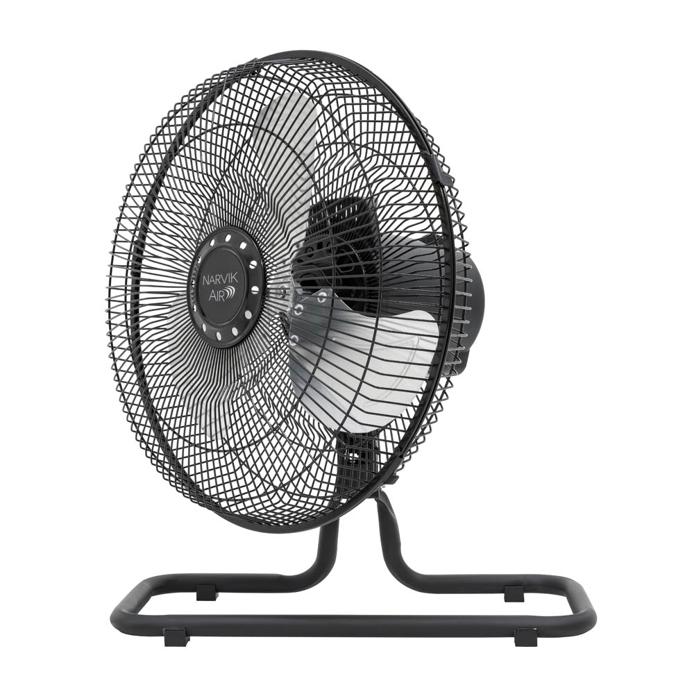 Narvik NA1012 Ventilador de 12" Industrial 2 en 1: Piso y Pared 55W con Aspas de Aluminio Oscilación de 90°