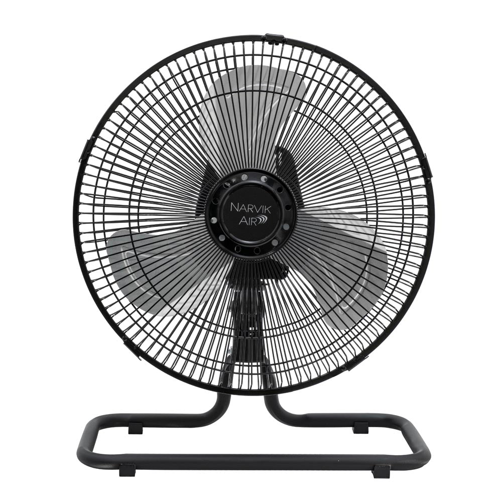 Narvik NA1012 Ventilador de 12" Industrial 2 en 1: Piso y Pared 55W con Aspas de Aluminio Oscilación de 90°