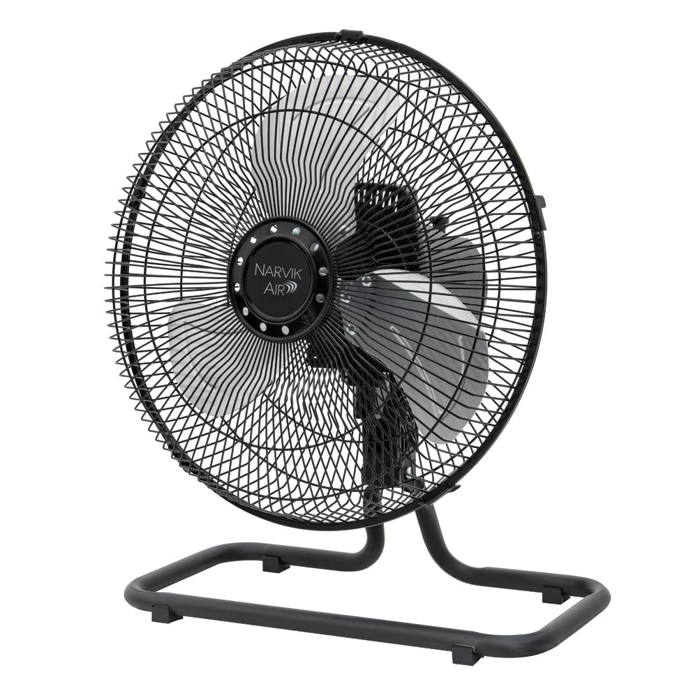 Narvik NA1012 Ventilador de 12" Industrial 2 en 1: Piso y Pared 55W con Aspas de Aluminio Oscilación de 90°
