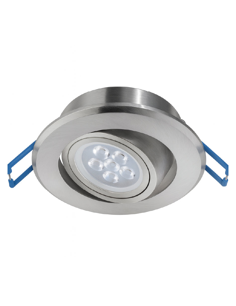 Estevez Luminario Empotrable Round 3W Aluminio GX5.3 Luz Cálida, Modelo 19030-1-WW