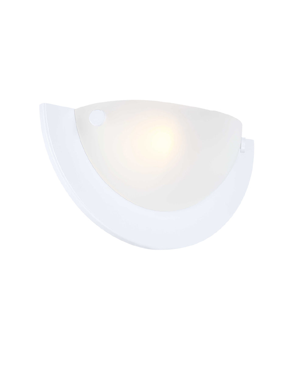 Estevez Aplique De Muro E26 Blanco Diameter Simple, Modelo 19851-0