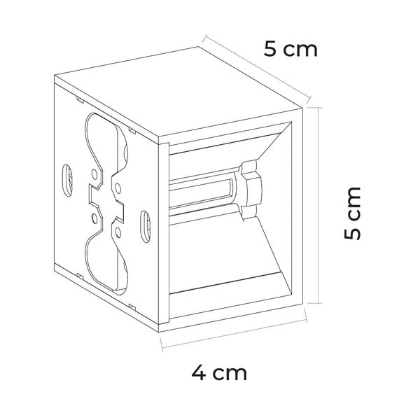 Ipsa Luminaria Decorativa para Muro con 2 Luces, Modelo ARDECO2LMV-LED/2W