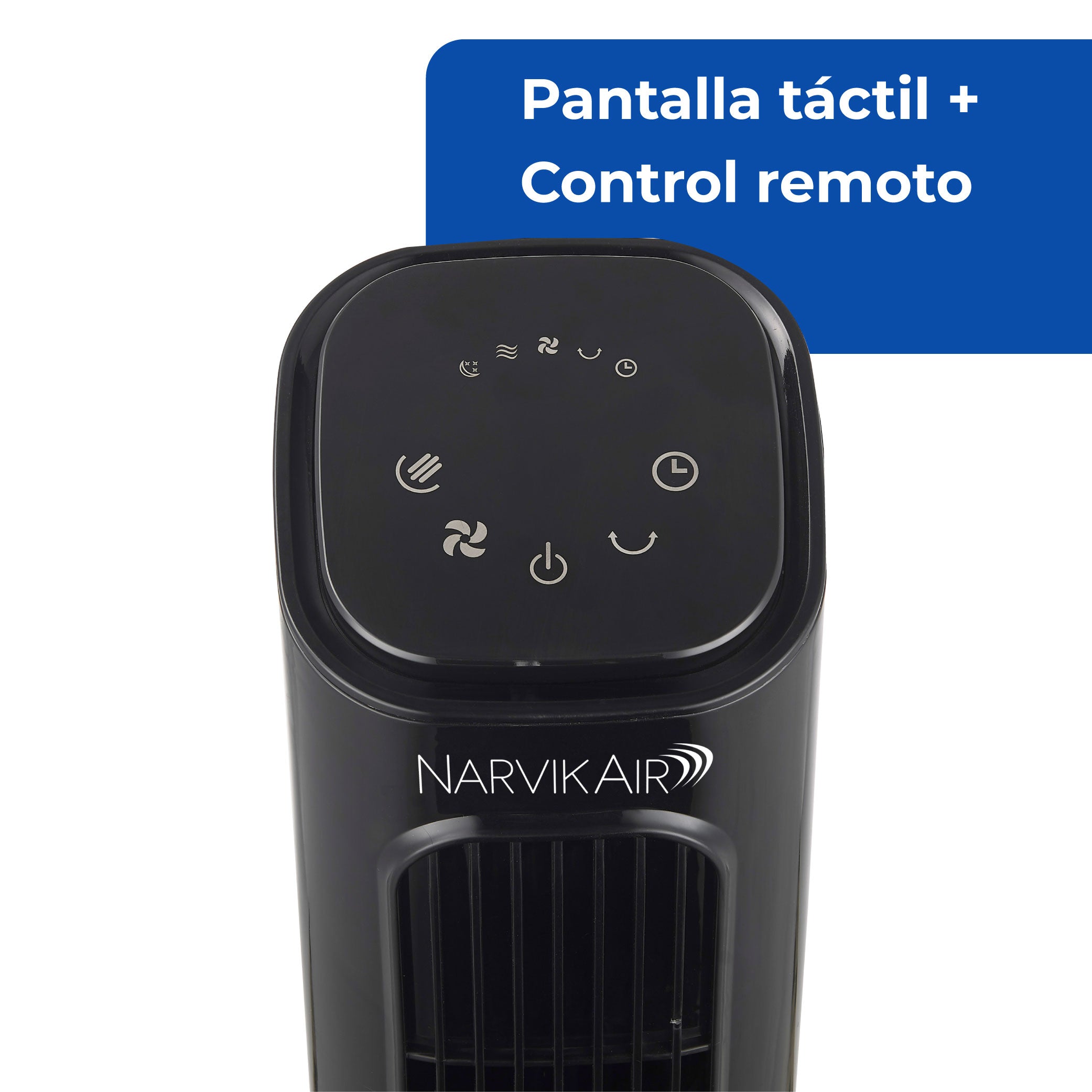 Narvik Ventilador de Torre 32" Silencioso de 40W con Control Remoto y Panel Touch, Modelo NA5032
