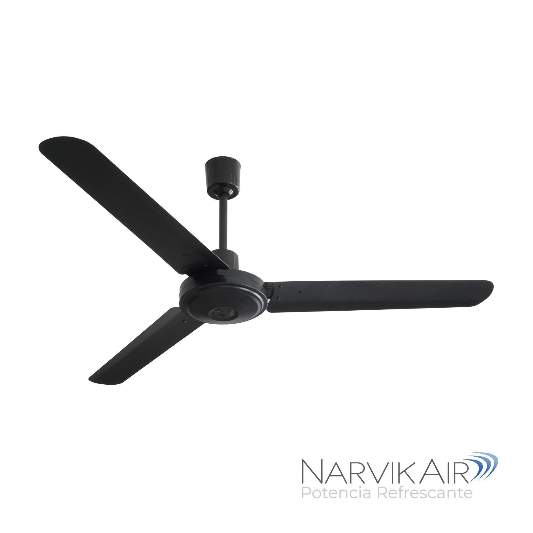 Narvik Set de 3 Ventiladores de Techo de 56" Con 3 Aspas de Aluminio con Control de Pared para Uso Industrial, Modelo NA3031