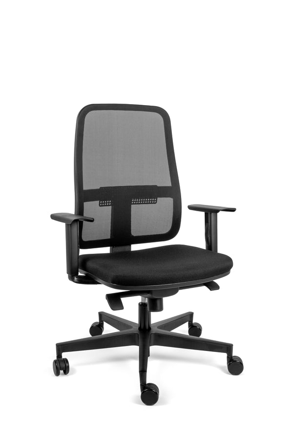 Offiho Black Silla de Oficina /Sillón Operativo Ergonómico con Altura Ajustable, Modelo ОНЕ23-BLAZE