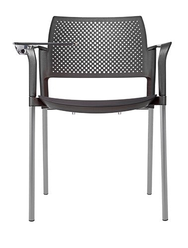 Offiho Pupitre Escolar con Paleta Abatible, Descansabrazos y Ruedas, Modelo Kyos