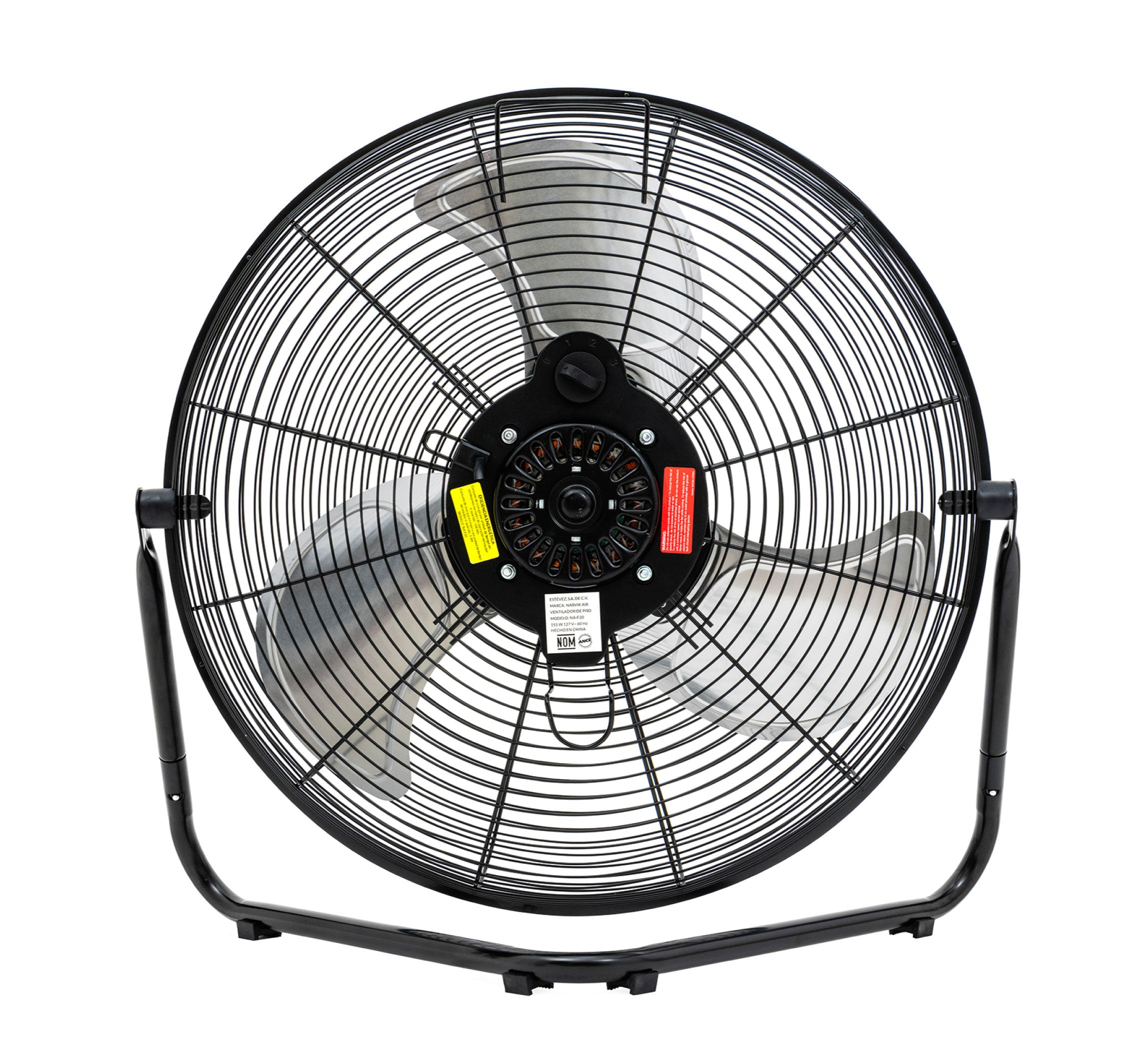 Narvik Ventilador de 20" Industrial 2 en 1: Piso y Pared de 160W con Aspas de Aluminio, Modelo NA1020 / NA-F20