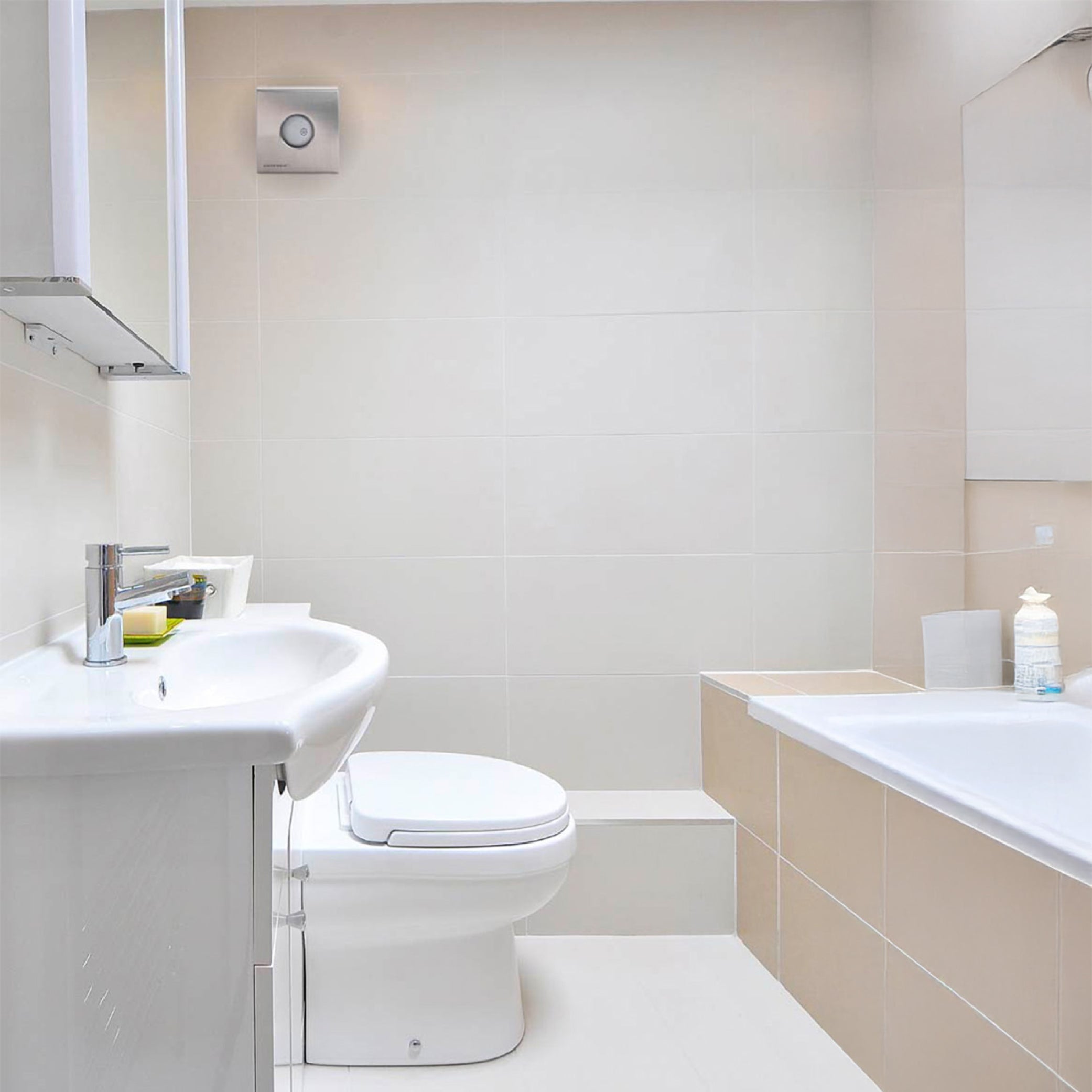 Estevez Extractor de Aire de 4" Tipo Europeo para Baño / Cocina, Modelo 1304