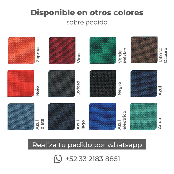 Offiho Set de 4 Sillas de Oficina para Visita Tapizada con Estructura de Acero, Modelo ECOVISITA
