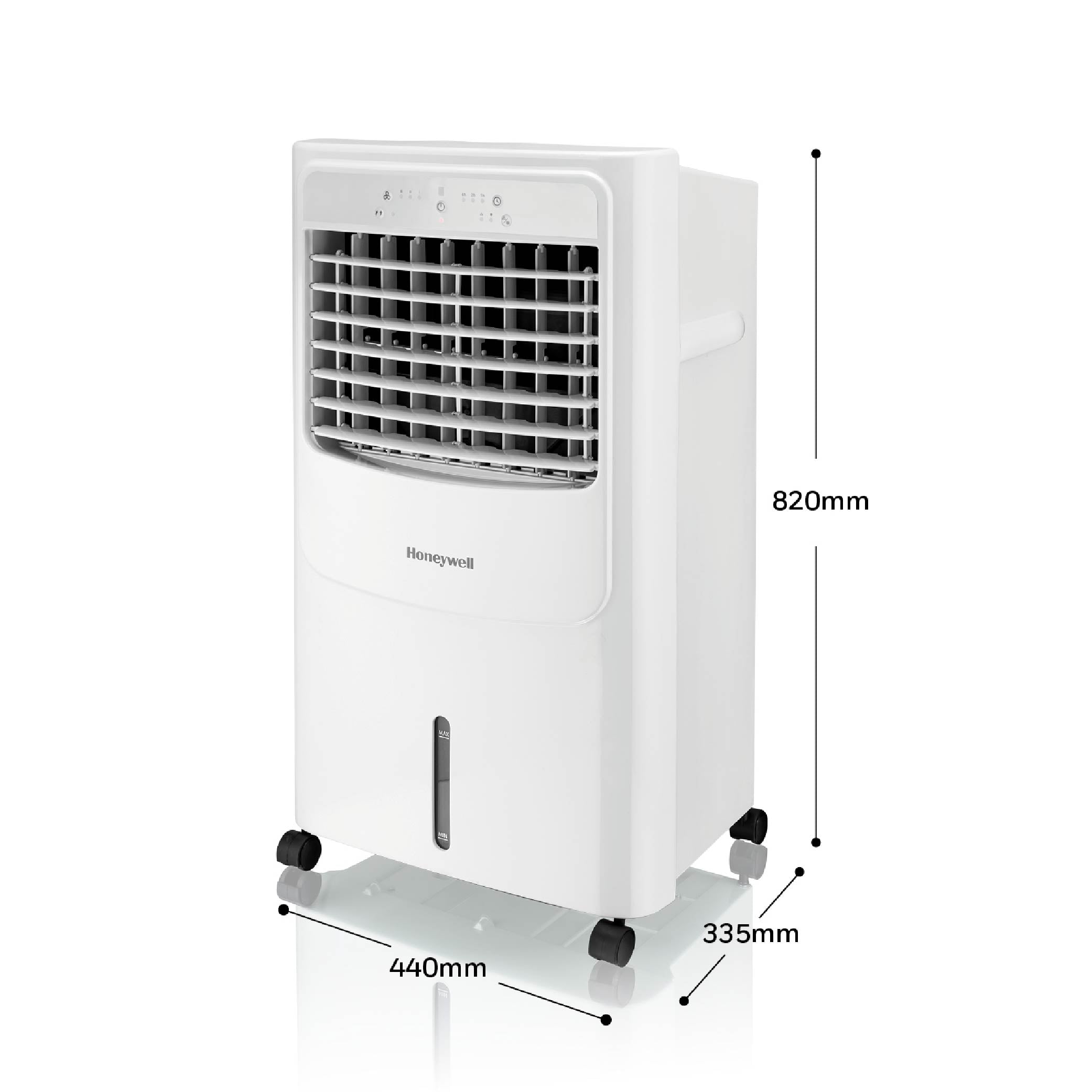 Honeywell Enfriador de Aire, Humidificador, Ventilador 3 en 1 de 20L para 19m2 Con Control, Modelo CL202PEUI
