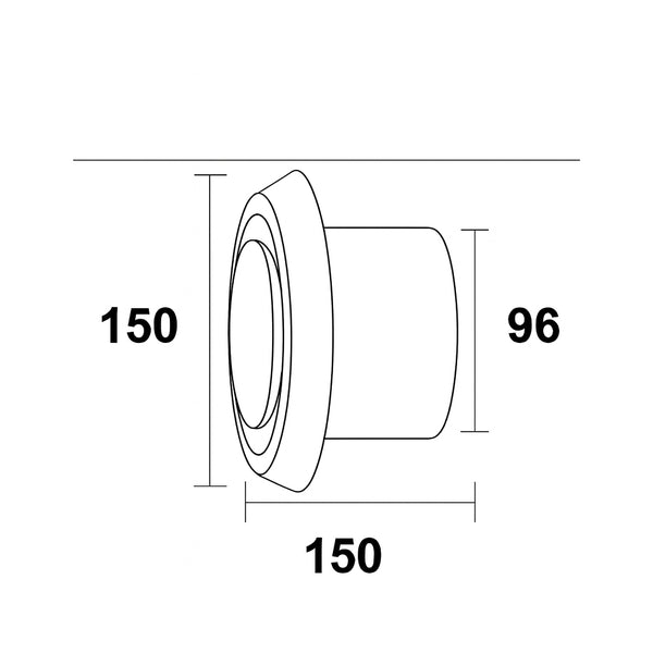 Estevez Rejilla de 4" para Extractor Válvula Final Anti-retorno Tipo Check, Modelo 003-4