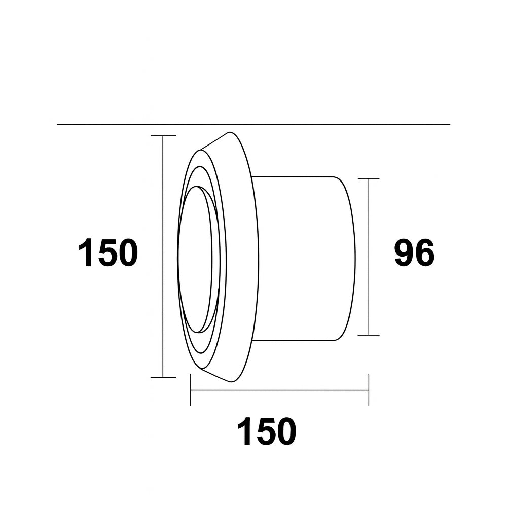 Estevez Rejilla de 4" para Extractor Válvula Final Anti-retorno Tipo Check, Modelo 003-4