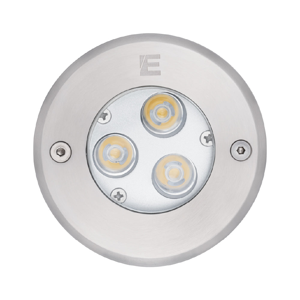 Estevez Lámpara LED de 3W Luz Cálida 3000K, Apta para Exteriores, Piso, Modelo 19204