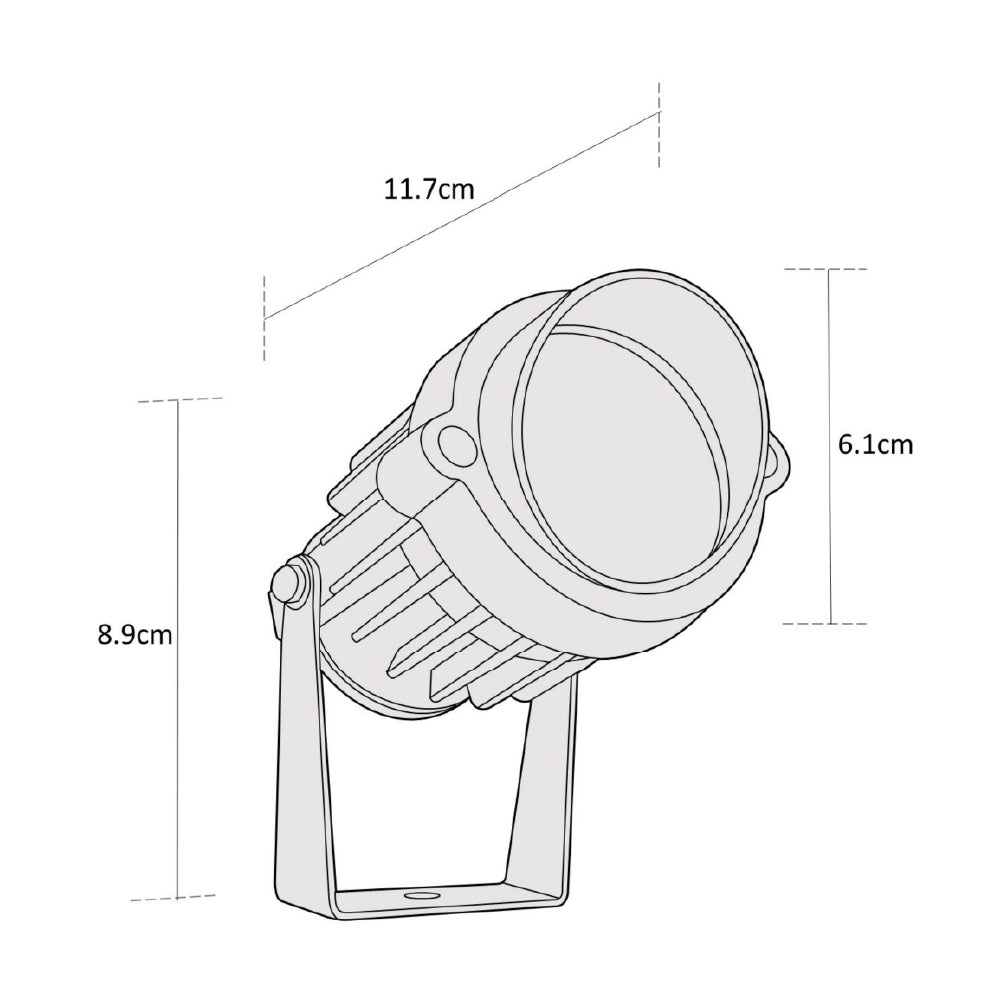 Estevez Reflector LED Tipo Spot para Jardín Exterior Con Estaca, Modelo ETX-0144-NEG