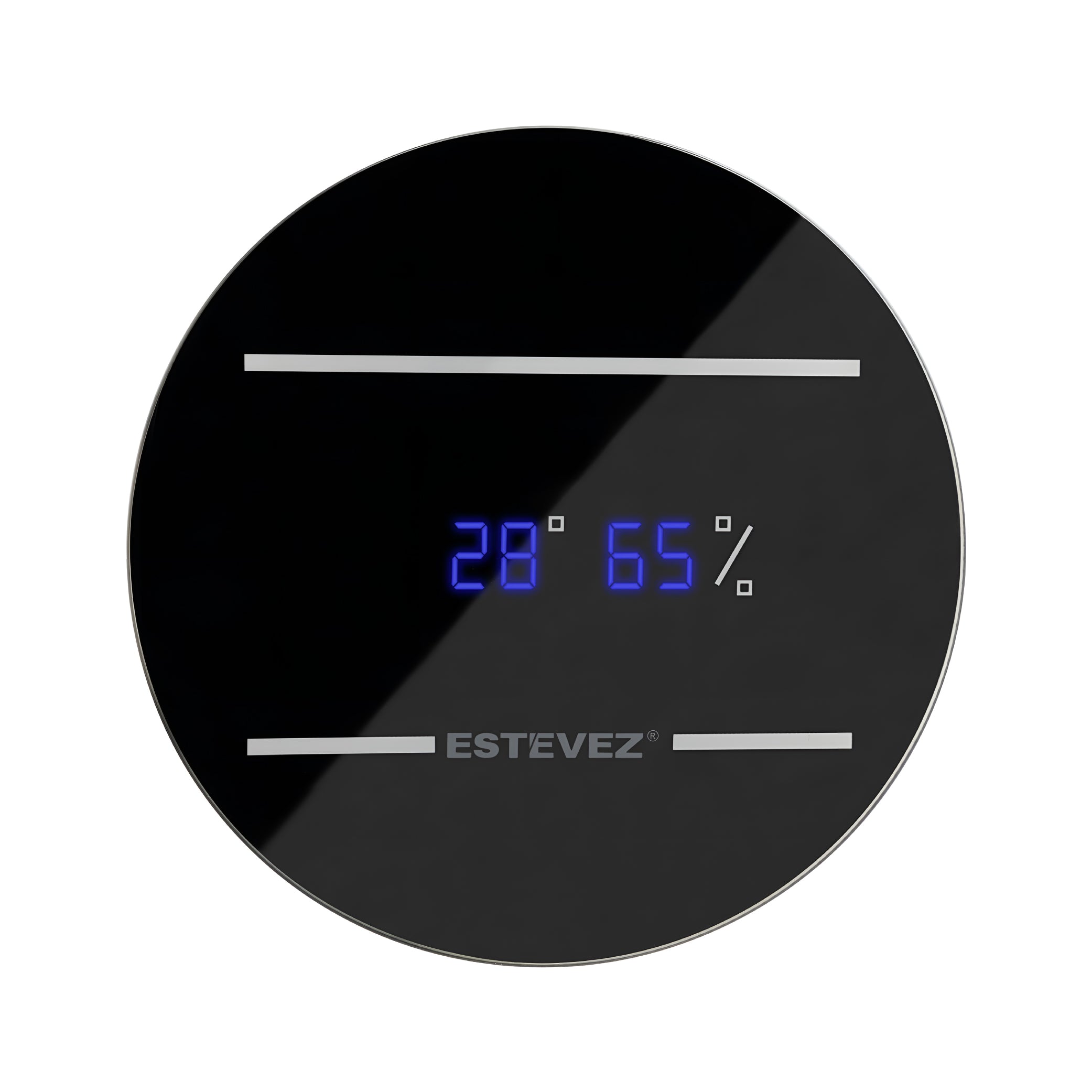 Estevez Extractor de Aire con Sensor de Humedad, Temporizador y Display de 4" de 46 CFM 34dB, Modelo 3204-HTD (eco)