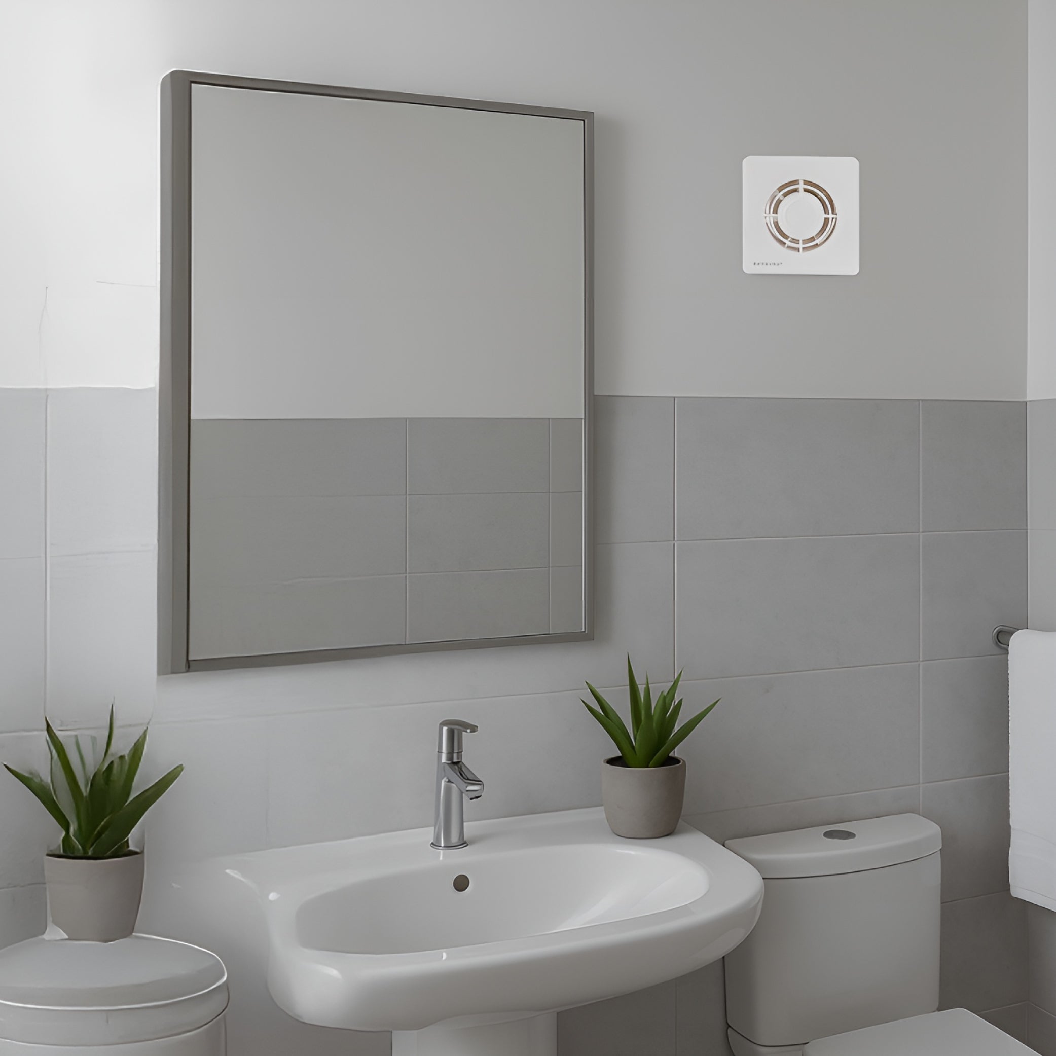 Estevez Extractor de Aire de 4" Para Baño / Cocina, Pared / Ventana, Modelo 1004(eco)