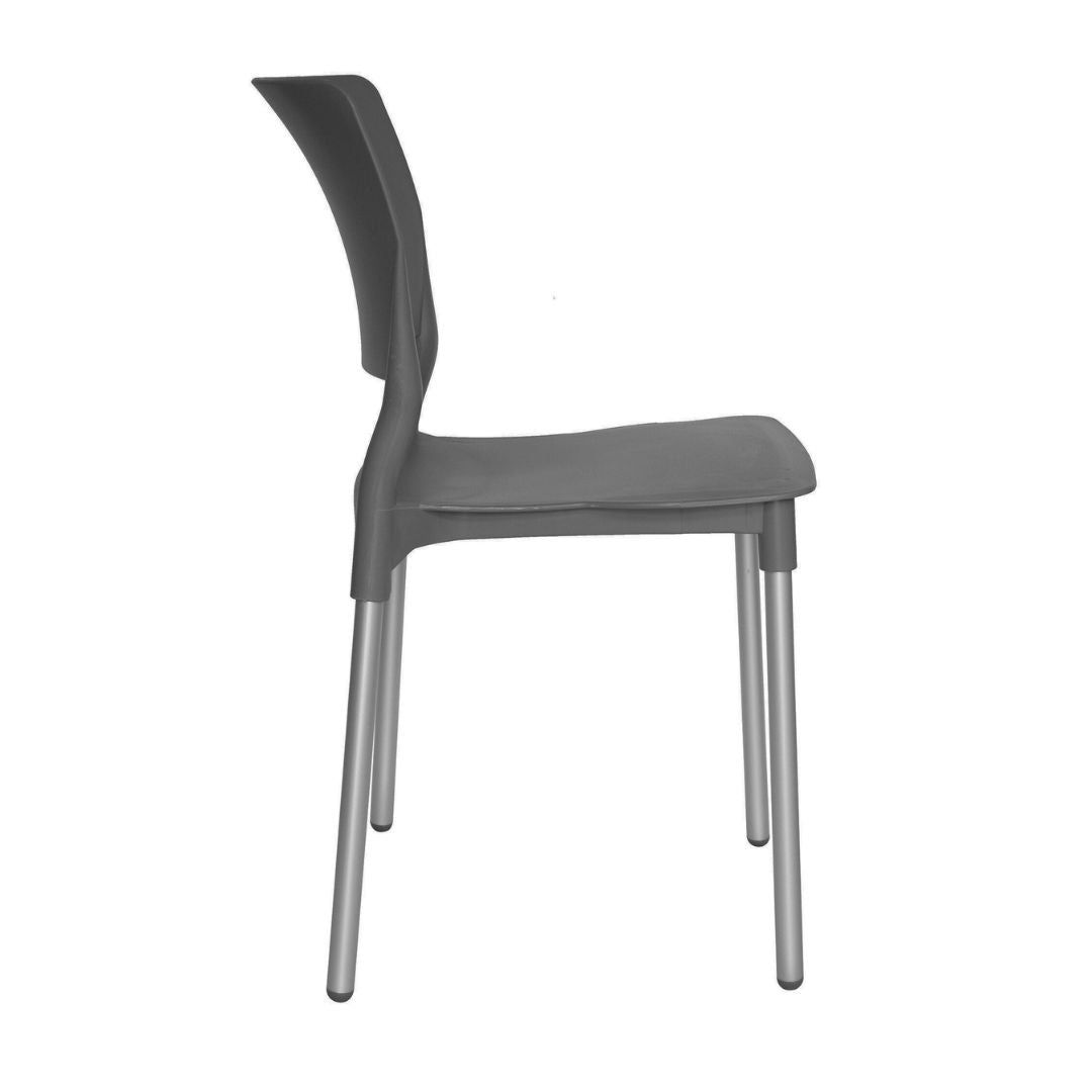 Offiho Set de 4 Sillas Para Restaurante Resistentes Para Exterior e Interior con Protección UV, Modelo Reef OHV62