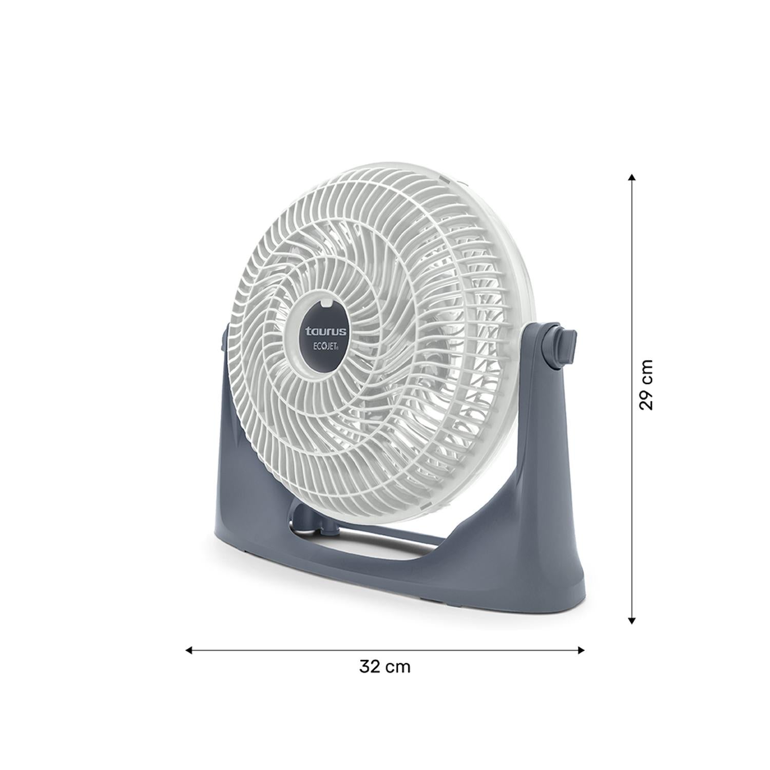 Taurus Ventilador de 10" 2 en 1: Piso y Pared Recargable y Silencioso, Modelo AIR2GO