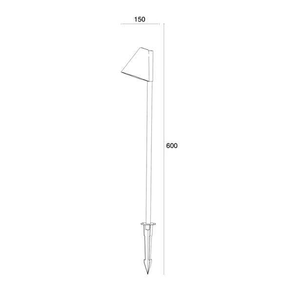 Lámpara LED Estevez Estaca 7W Modelo 19274 para Exterior e Interior - LuzDeco
