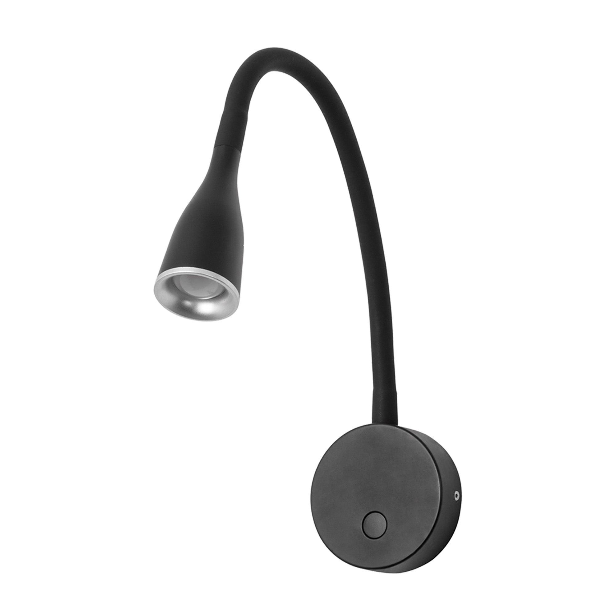 Luminario de Lectura Orientable Estevez EDE-0268-NEG - 3.8W, 3000K, Blanca/Negra- LuzDeco