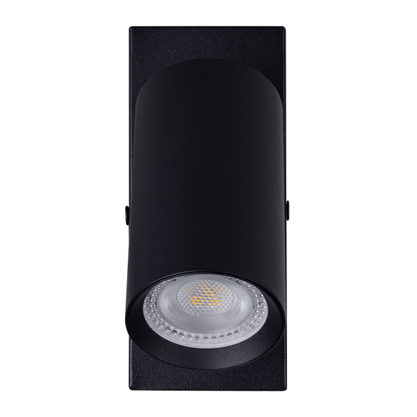 Luminario de Lectura Orientable Estevez ETC-0080-NEG - 8W, GU10, Aluminio, Negro- LuzDeco