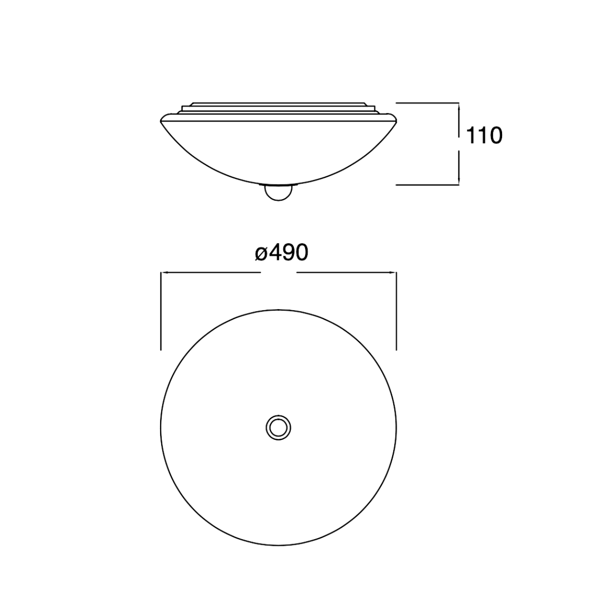 Luminario LED con Sensor Microondas Estevez 19436-MW - 24W, 4000K, Redondo, Blanco - LuzDeco
