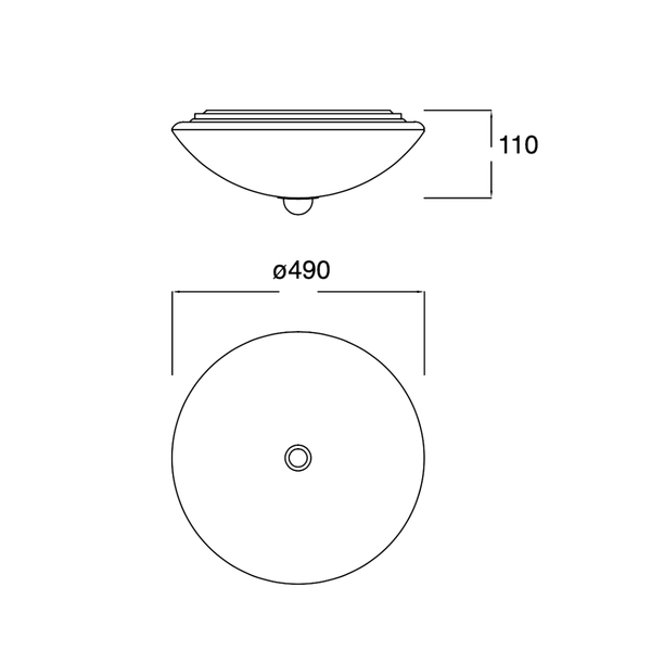 Luminario LED con Sensor Microondas Estevez 19436-MW - 24W, 4000K, Redondo, Blanco - LuzDeco