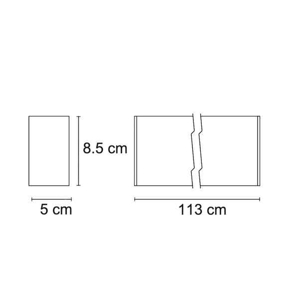 Luminario LED Tipo Gabinete Lineal Estevez Cosmic 19610-0 - 36.4W, 4000K, Empotrable- LuzDeco
