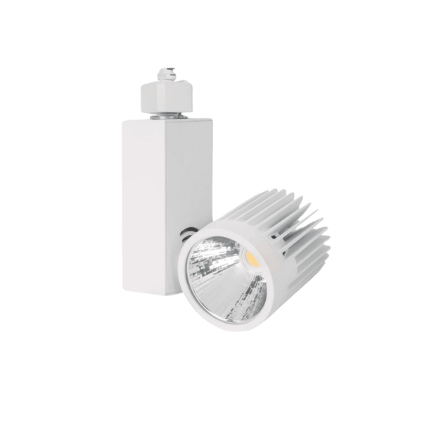 Proyector LED para Riel Estevez Onix ETC-0357-BLA - 20W, 3000K, Orientable, Blanco/Negro- LuzDeco
