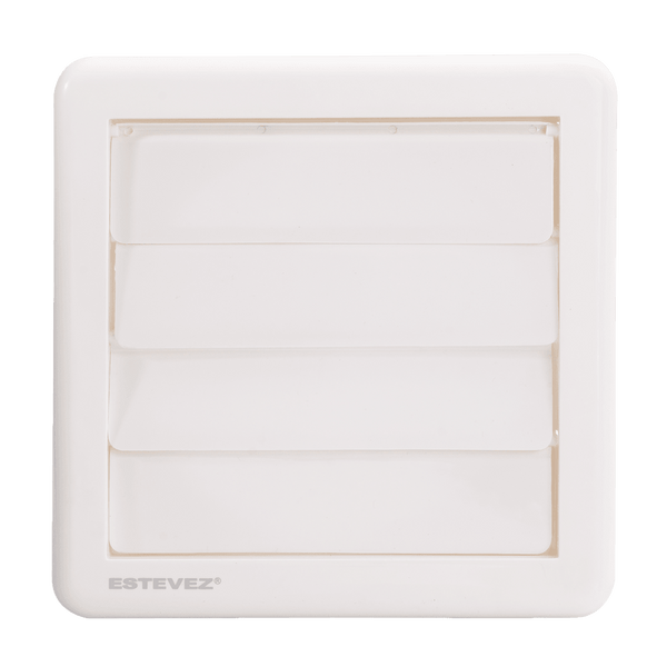 Rejilla Plástica Estevez 001-4 | 4" y 6" | Para Muro | Incluye Adaptador - LuzDeco