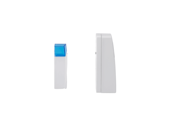 Estevez Timbre Inalámbrico a Pilas 16 Melodías - Modelo Courier E422W Blanco/Azul, Pulsador Autónomo, Alcance 150m
- LuzDeco
